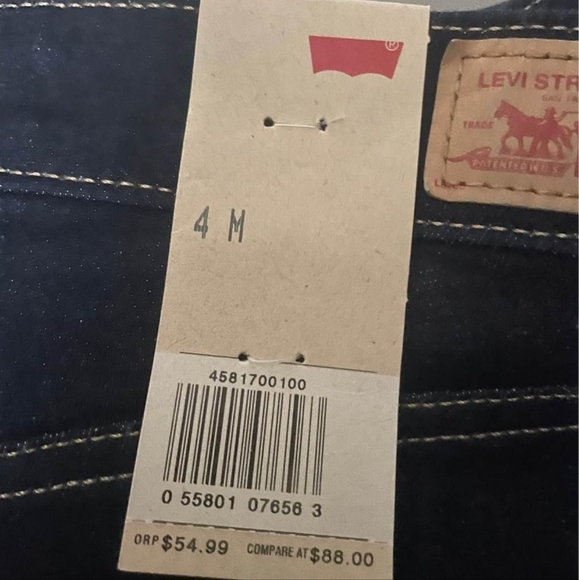 LEVI'S Women's Denim Jean Leggings Jeggings Size 4M - Picture 5 of 5